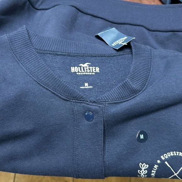 Hollister California Sweatshirt/Jacket, Anaheim Equestrian Polo Club, M  NWT - Picture 2 of 8